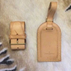 Louis Vuitton Luggage Tag and Poignet